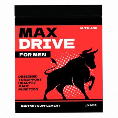 max drive male support supplement capsules unboxed